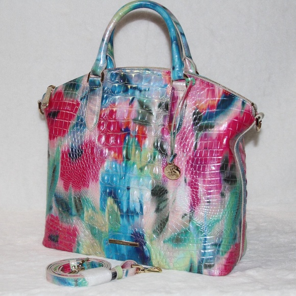 NWT Brahmin Large Duxbury Satchel Impression Melbourne Leather Purse - Picture 3 of 7